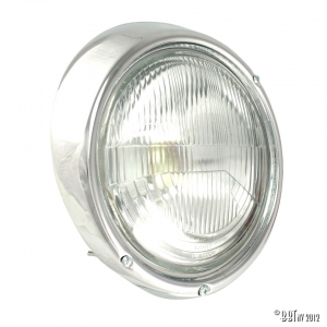 Headlight with rim