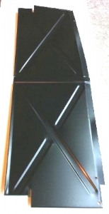 Plate under chassis, left