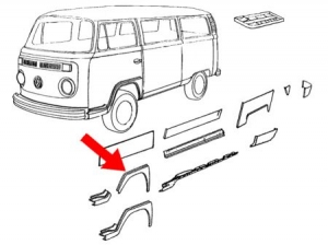 Front wing outer skin, right