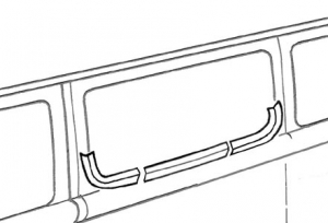Side window bottom edge repair, center side window