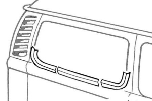 Side window bottom edge repair, rear right side
