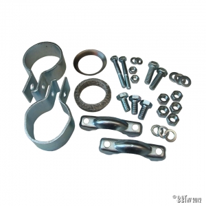 Exhaust pipe, assembly kit