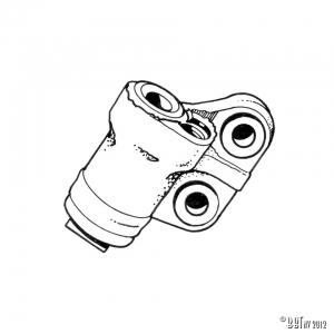 Wheel cylinder, front, left