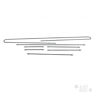 Brakeline kit, single circuit, original