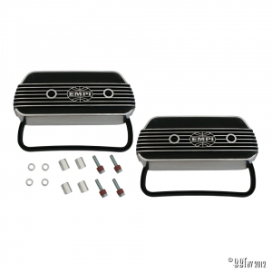 Empi valve cover, firm aluminium with U-rubber, as pair