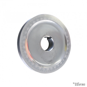 Pulley with degree, black, without holes