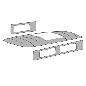 Headlining, vinyl, for sliding roof