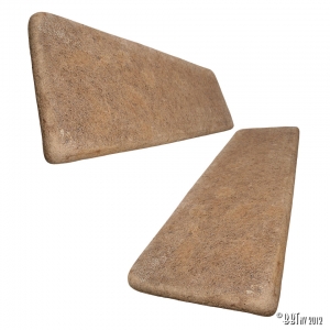 Seat padding front backrest or bottom