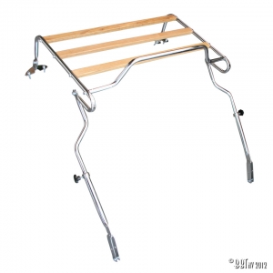 Rear luggage rack, convertible (wood)