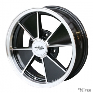 BRM wheel, aluminium/black 15 x 5 4 lug (4x130) ET +15