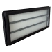 Westfalia louvre window slidingdoor complete, black knob right